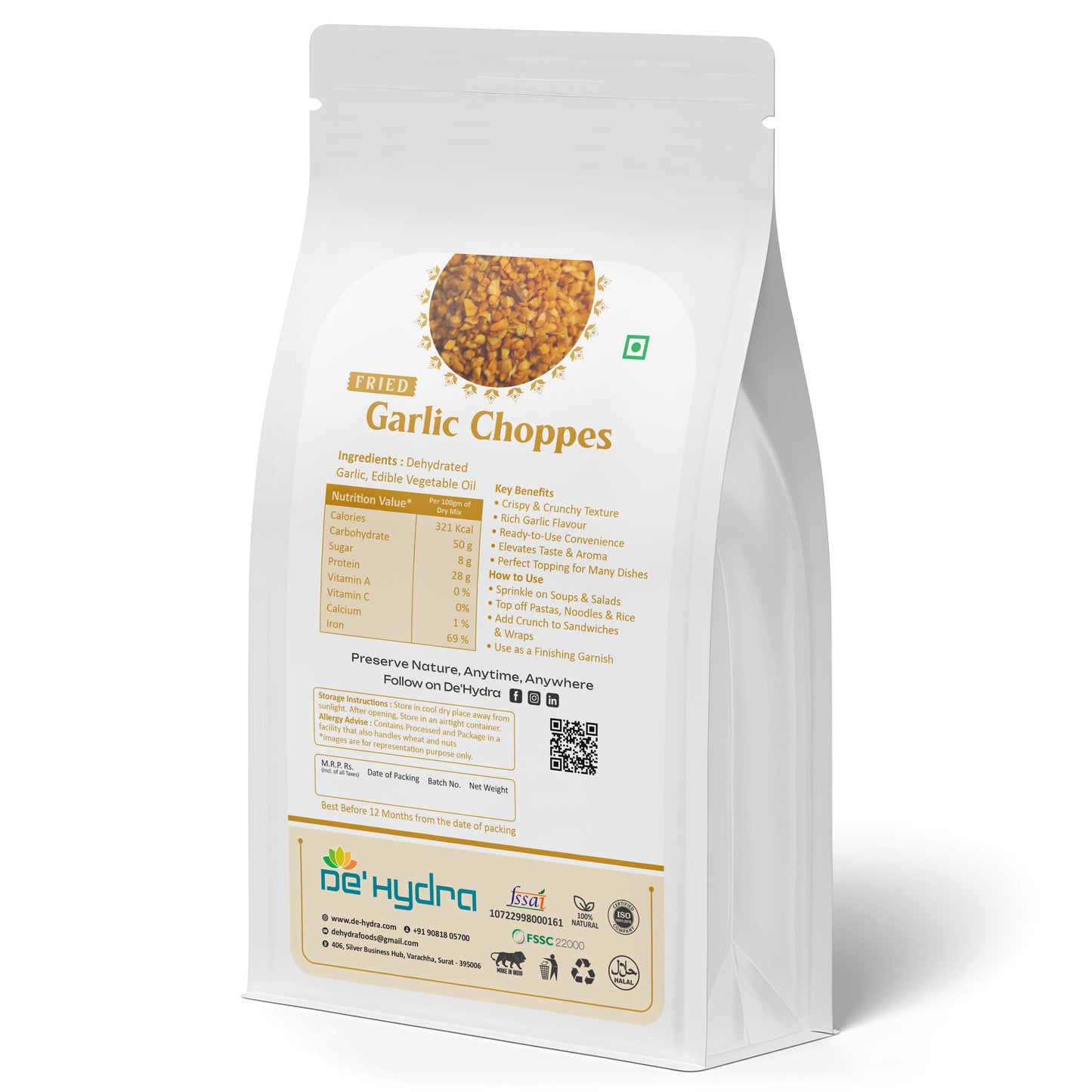 De'hydra Flakes Fried Garlic Chopped