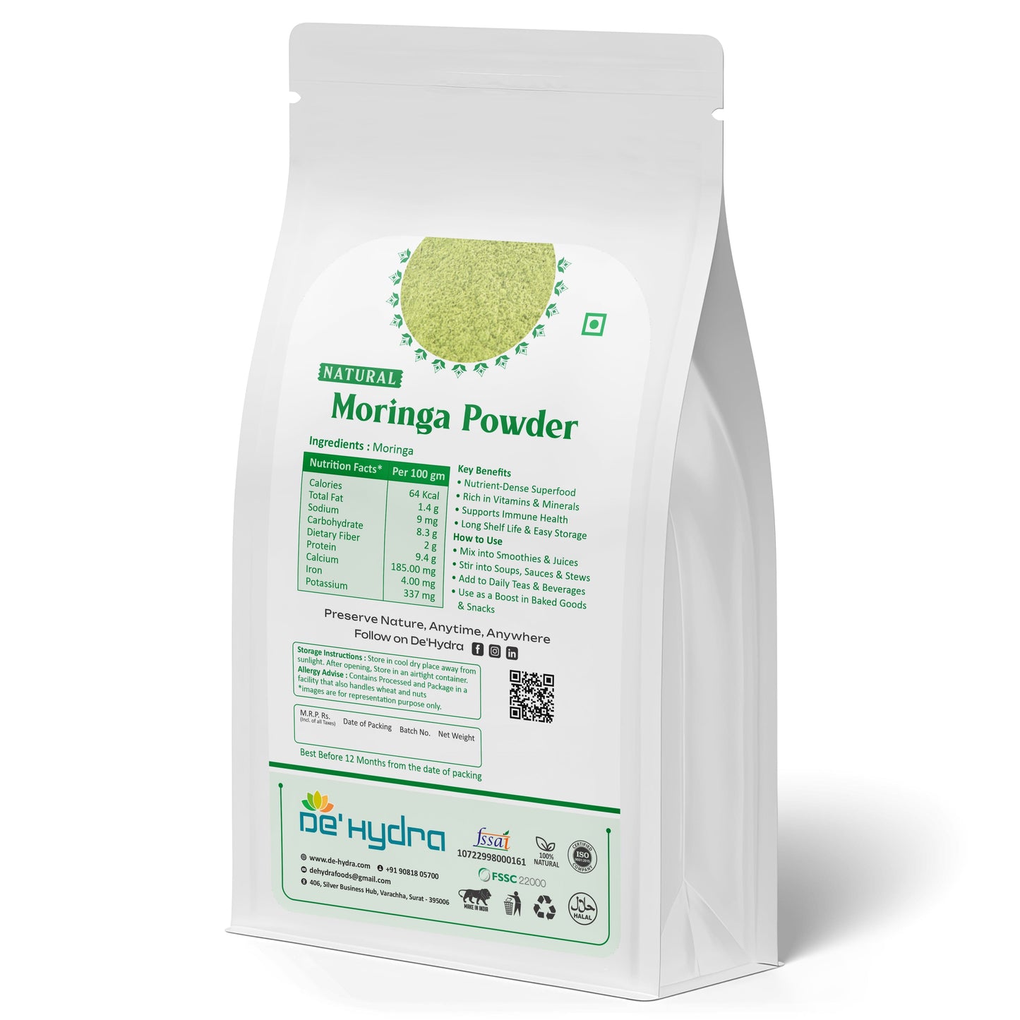 De'hydra powder Dehydrated Moringa Powder