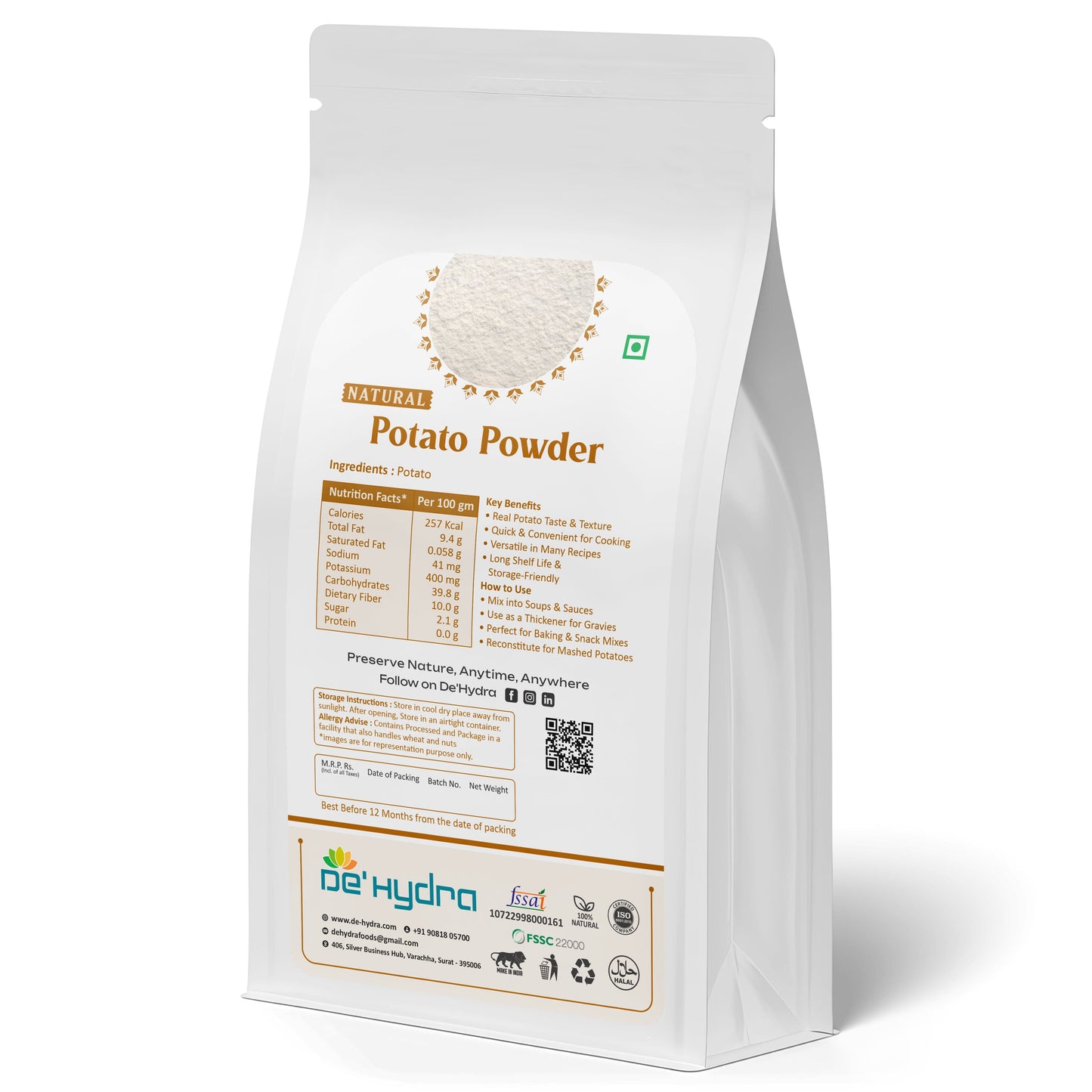 De'hydra powder Dehydrated Potato Powder