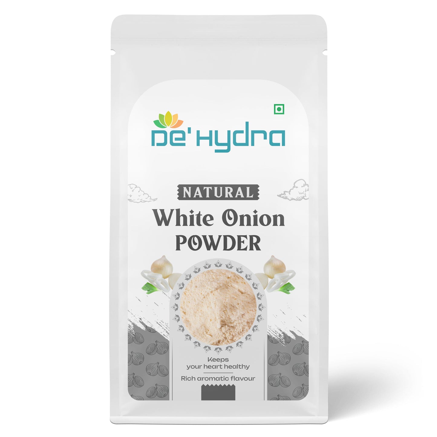 De'hydra powder 100gm Dehydrated White Onion Powder