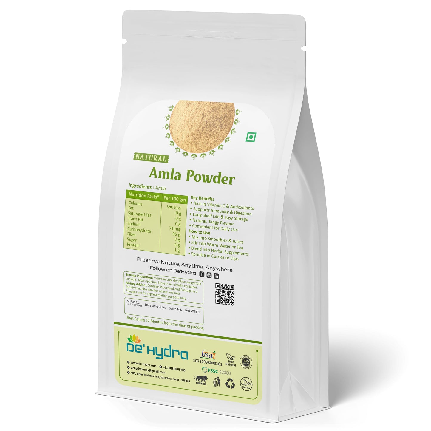 De'hydra powder Dehydrated Amla Powder