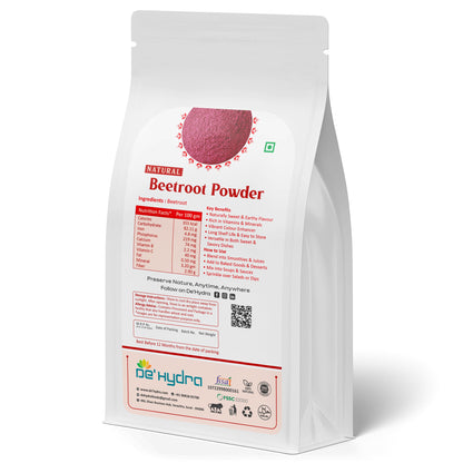 De'hydra De'Hydra specializes in Dehydrated Beetroot Powder, featuring: • Fine Beetroot Powder: Lightweight and smooth, perfect for culinary, health, and beauty applications. Dehydrated Beetroot Powder