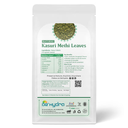 De'hydra Leaves Dehydrated Kasuri Methi Leaves