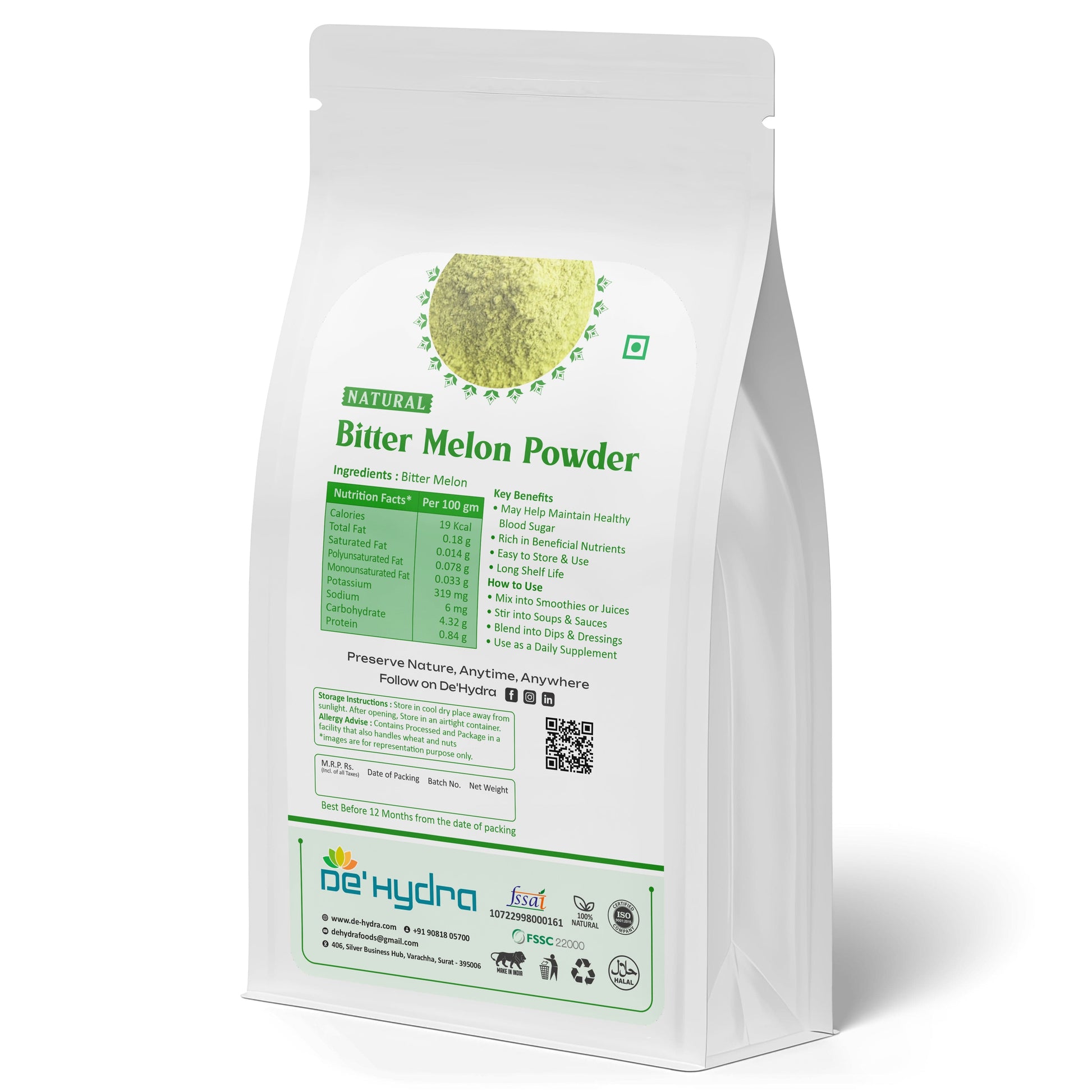 De'hydra powder Dehydrated Bitter Melon Powder