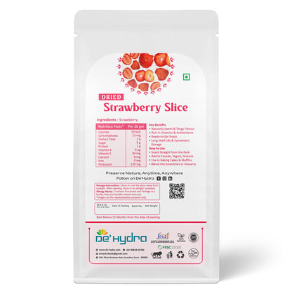 De'hydra Slices direct eat Dehydrated Strawberry Slices